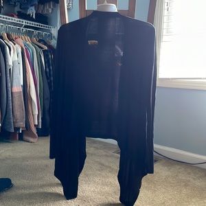 Black long sleeve cardigan